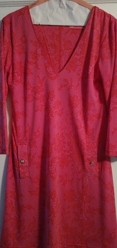 Macbeth Collection Pink A lined dress